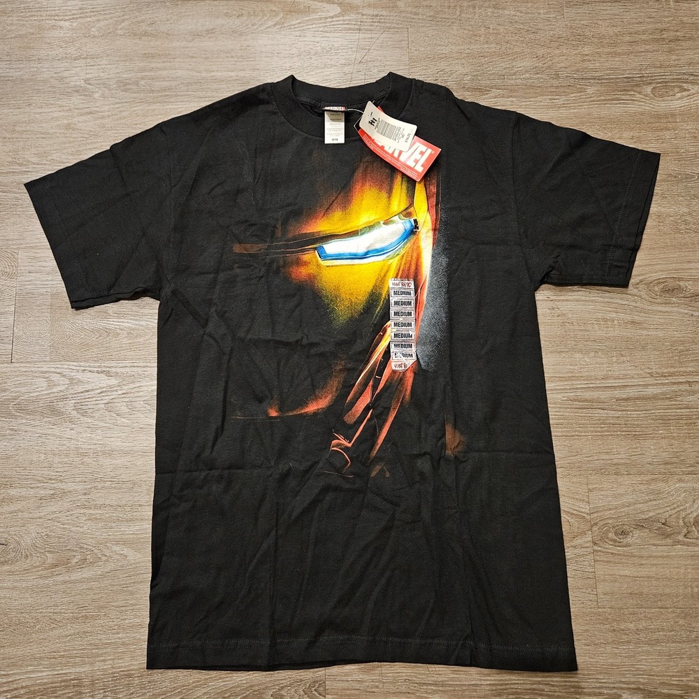 Vintage 2008 Iron Man Movie T Shirt Mens M Marvel Mad Engine Hot Topic NWT